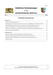 Seite 23  Amtlicher Schulanzeiger für den REGIERUNGSBEZIRK OBERPFALZ Nr. 3