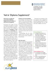 Mall för Diploma Supplement