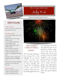 4th of July Celebration  July 4-6
