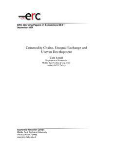 ERC Working Papers in Economics[removed]September 2004