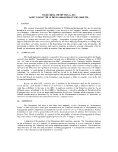 Microsoft Word - Audit Committee Charter - Existing_Revised.doc