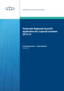 Tamworth Regional Council / Independent Pricing and Regulatory Tribunal of New South Wales