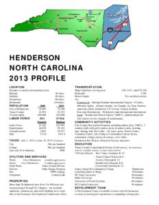 N,\  HENDERSON NORTH CAROLINA 2013 PROFILE LOCATION