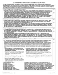 KB HOME ENERGY PERFORMANCE GUIDE™ DISCLOSURE SHEET KB Home’s Energy Performance Guide, or EPG®, provides an estimate of monthly energy costs for a home as designed (not as built), and information about the home’s 