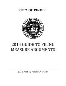 2014 GUIDE TO FILING MEASURE AGRUMENTS