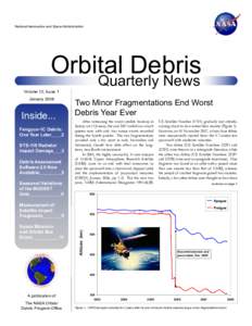 National Aeronautics and Space Administration  Orbital Debris Quarterly News