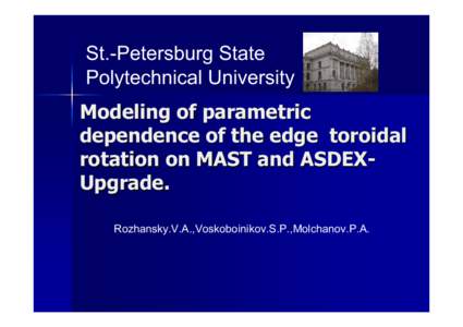 Microsoft PowerPoint - Modeling of parametrical dependence for toroidal rotation on.ppt