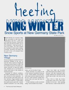 Meeting  KingWinter Snow Sports at New Germany State Park By Melissa McCormick