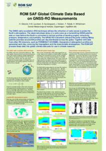 ROM SAF Global Climate Data Based on RO