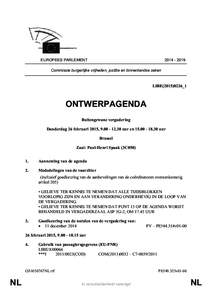 EUROPEES PARLEMENT[removed]Commissie burgerlijke vrijheden, justitie en binnenlandse zaken