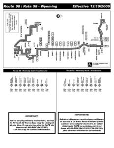 Route 98 / Ruta 98 - Wyoming  Effective[removed]N