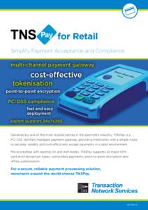 for Retail Simplify Payment Acceptance and Compliance multi-channel payment gateway cost-effective tokenisation