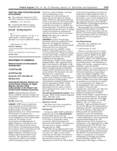 Federal Register / Vol. 75, No[removed]Thursday, January 21, [removed]Rules and Regulations PART 948—IRISH POTATOES GROWN IN COLORADO 1. The authority citation for 7 CFR part 948 continues to read as follows: