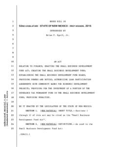 HOUSE BILL[removed]52ND LEGISLATURE - STATE OF NEW MEXICO - FIRST SESSION, 2015