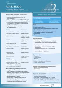 3  ADULTHOOD Examination of Male Genitals and Secondary Sexual Characteristics