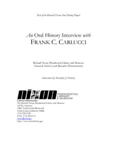 Microsoft Word - Frank Carlucci