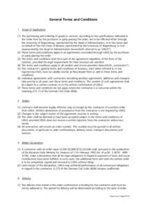 Universität Regensburg – General Terms and Conditions