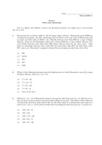 Name form number 1 Econ 1 More from Bozoworks Here is a slightly more difficult version of the Bozoworks problem. You might want to work through this one as well.