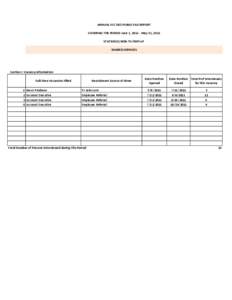 ANNUAL FCC EEO PUBLIC FILE REPORT COVERING THE PERIOD June 1, [removed]May 31, 2012 STATION(S) KIDK-TV/KXPI-LP SHARED SERVICES  Section I: Vacancy Information