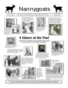 Nannygoats Vol. 2 Issue 2 Newsletter of the Metuchen-Edison Historical Society Author Mary Wilkins Freeman wrote her first novel inShe moved to