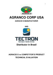 1  AGRANCO CORP USA AGRACID S MANUFACTURER AND