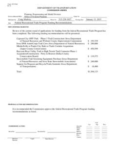 Form 102110wd[removed]DEPARTMENT OF TRANSPORTATION COMMISSION ORDER
