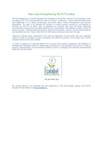 Ecolabelling / European Union / Political philosophy / Sociology / Economics / Nordic swan / Blue Angel / Environmental economics / Consumer protection / Ecolabel