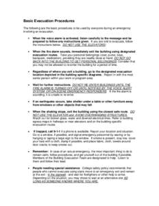 Fire alarm system / Elevator / Firefighter / Emergency exit / Emergency management / Emergency evacuation / Overwing exits / Safety / Security / Prevention