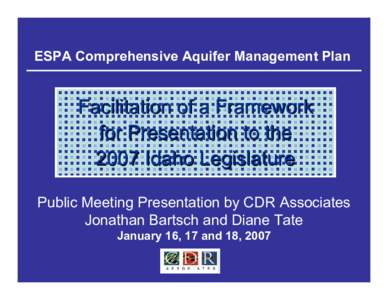 Microsoft PowerPoint - January Public Meetings ESPA Presentation V1