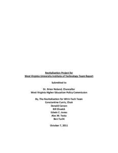 Association of Public and Land-Grant Universities / Oak Ridge Associated Universities / Mid-South Conference / West Virginia University Institute of Technology / West Virginia Community and Technical College System / West Virginia University at Parkersburg / Perley Isaac Reed School of Journalism / West Virginia / West Virginia University / North Central Association of Colleges and Schools