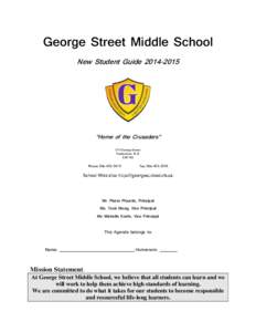 George Street Middle School New Student Guide[removed] 