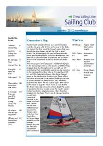 January 2012 newsletter Inside this issue: Commodore‟s Blog  1