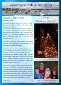 www.groomsport.info  Christmas Tree Lights Switch-On  January 2014