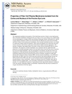 NIH Public Access Author Manuscript Exp Eye Res. Author manuscript; available in PMC 2013 April 1.