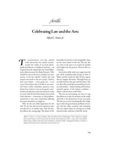 V2I2.book : Aman.fm Page 129 Friday, February 5, 1999 7:47 AM  Artides Celebrating Law and the Arts Alfred C. Aman, Jr.