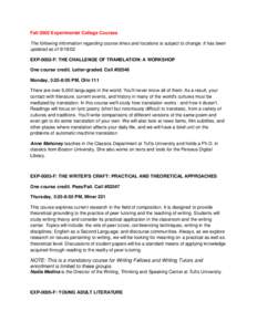 Tufts University / Liberal arts colleges / Health / New England Small College Athletic Conference / Music education / Boston University / AIDS / Course credit / New England Association of Schools and Colleges / Academia / Massachusetts