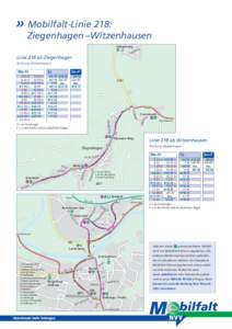 »	Mobilfalt-Linie 218:  Ziegenhagen  – Witzenhausen L3302  Heegenweg