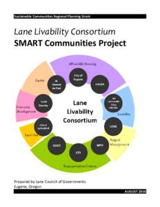 Sustainable Communities Regional Planning Grant      Lane Livability Consortium   SMART Communities Project 