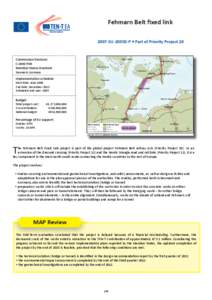 Fehmarn Belt fixed link 2007-EU[removed]P • Part of Priority Project 20 Commission Decision: C[removed]