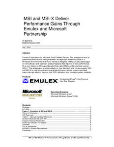 Computing / Computer buses / Digital electronics / Message Signaled Interrupts / PCI-X / Emulex / PCI Express / Host adapter / Conventional PCI / Computer architecture / Interrupts / Computer hardware