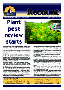 Taranaki Regional Council Newsletter  Plant pest review starts