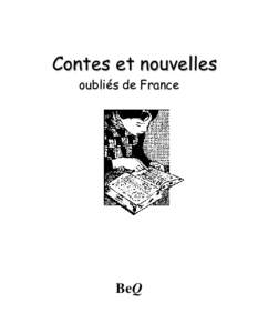 Contes et nouvelles oubliés de France