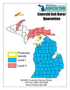 Michigan EAB Quarantine Map (color)
