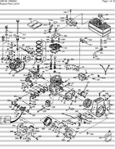 HM100-159006C Engine Parts List #1 Page 1 of 12  HM100-159006C