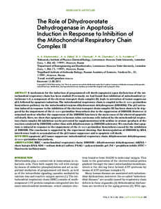 RESEARCH ARTICLES  The Role of Dihydroorotate