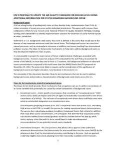 Air pollution in the United States / Oxygen / Ozone depletion / Air pollution / Disinfectants / Ozone / Tropospheric ozone / Clean Air Act / National Ambient Air Quality Standards / Environment / Pollution / Earth