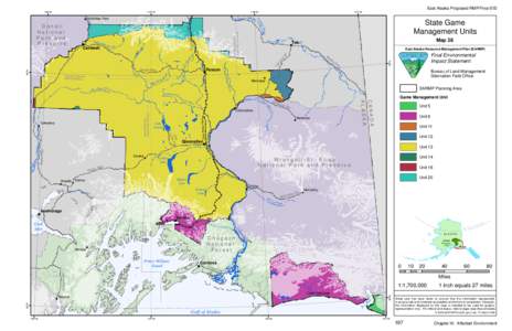 East Alaska Proposed RMP/Final EIS 150°W 147°W  144°W