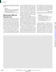 LETTERS  References 1. J. Lundqvist, M. Falkenmark, C. Folke, L. Gordon, L. Ohlsson, New Dimensions in Water Security (FAO AGL/MISC, UN Food and Agriculture Organization, Rome, 2000).