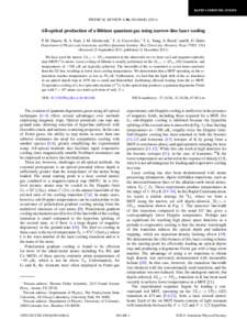 RAPID COMMUNICATIONS  PHYSICAL REVIEW A 84, RAll-optical production of a lithium quantum gas using narrow-line laser cooling P. M. Duarte, R. A. Hart, J. M. Hitchcock,* T. A. Corcovilos,† T.-L. Yang, A.