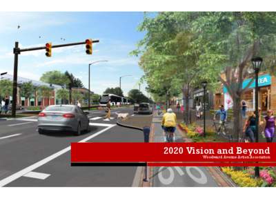 2020 Vision and Beyond Woodward Avenue Action Association Woodward Avenue Action Association We are the Woodward Avenue